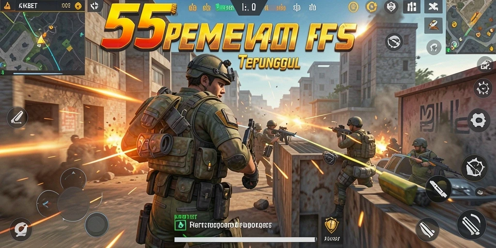 Tangkapan layar menampilkan aksi intens dalam pertempuran FPS.