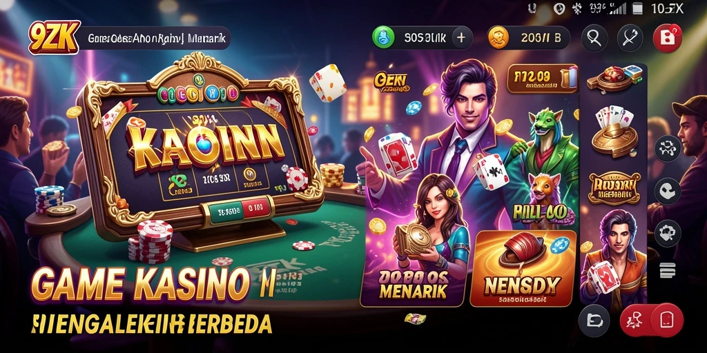 Tangkapan layar dari gameplay Kasino yang menarik di 9ZK.