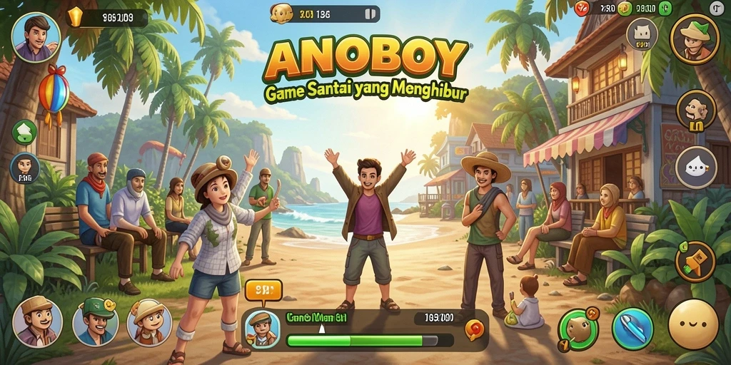 Gameplay ANOBOY yang menghibur dan menyenangkan.