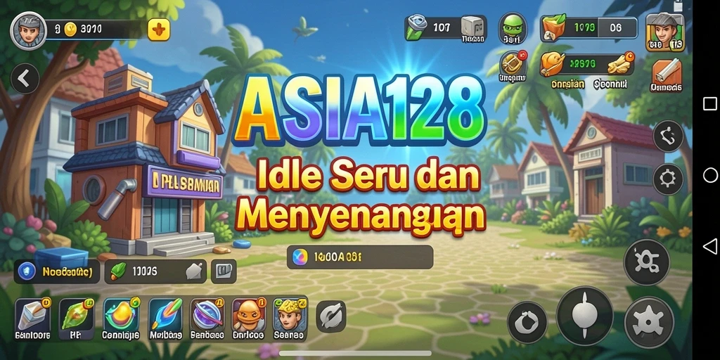 Tampilan menarik gameplay ASIA128 dengan elemen Idle yang menghibur.