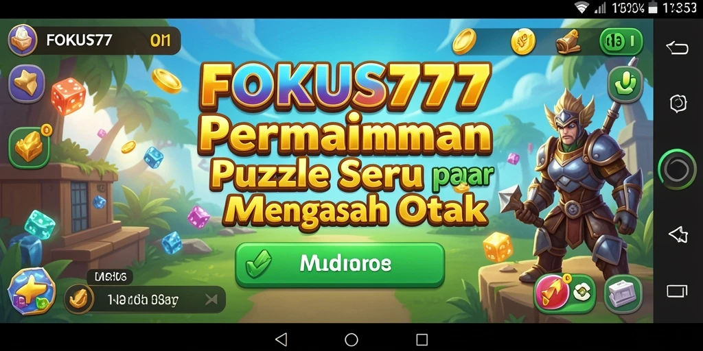 Screenshot menampilkan gameplay menantang dari FOKUS777.