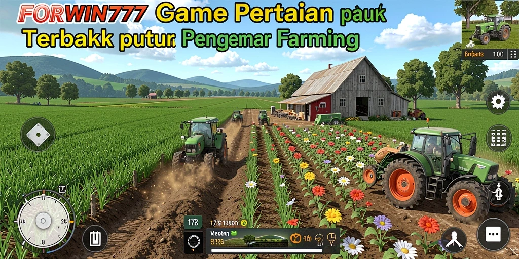 Gameplay bertani yang menarik dan interaktif di FORWIN77.