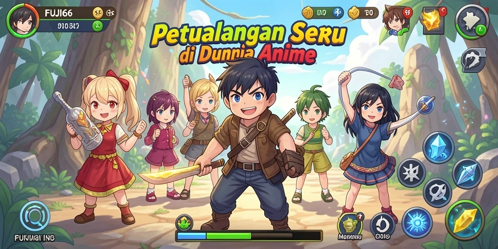 Tangkapan layar gameplay FUJI66 dengan karakter anime yang menakjubkan.