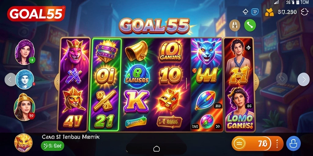 Tampilan gameplay seru di GOAL55 dengan berbagai fitur menarik.