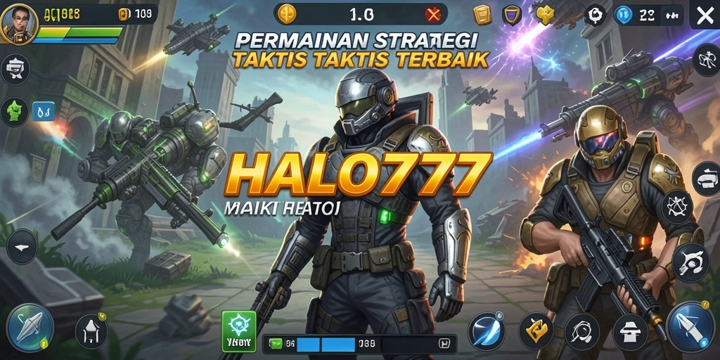 Tampilan menarik dari gameplay strategis di HALO777.