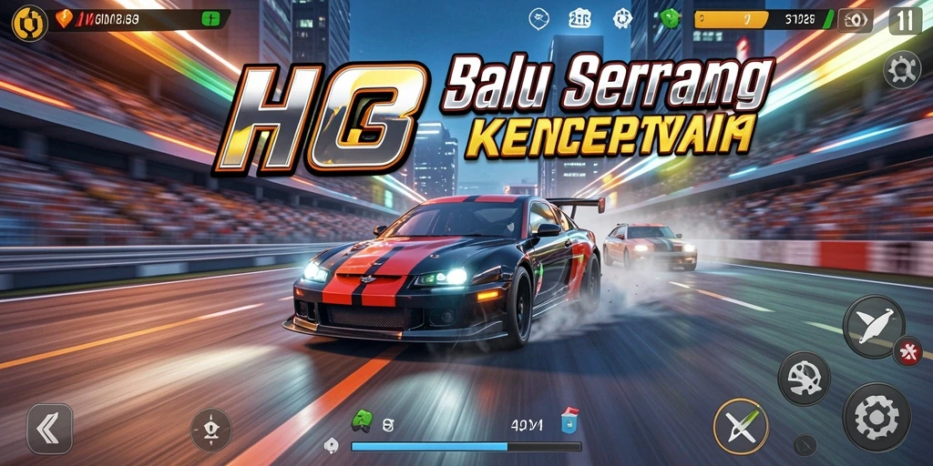 Tampilan gameplay balapan yang mendebarkan di HO3.