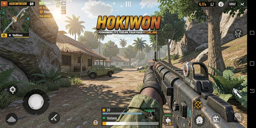 Tampilan menarik dari gameplay HOKIWON yang penuh aksi.