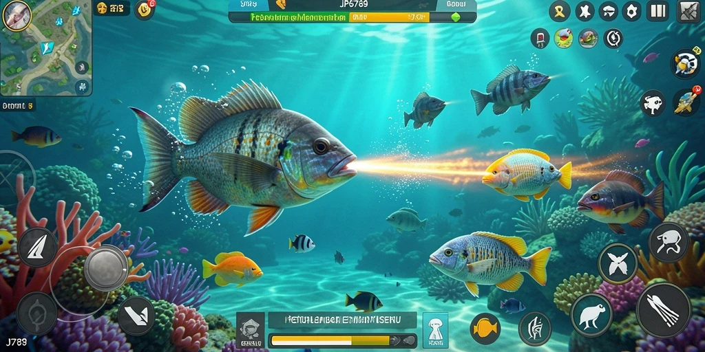 Gameplay seru menembak ikan dengan grafis menawan.