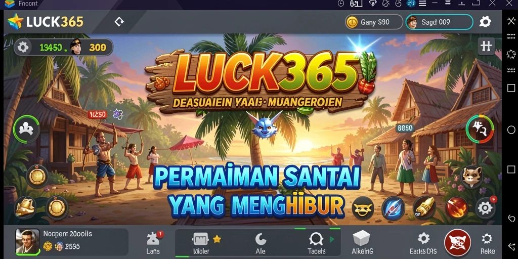 Tampilan gameplay LUCK365 yang cerah dan menyenangkan.