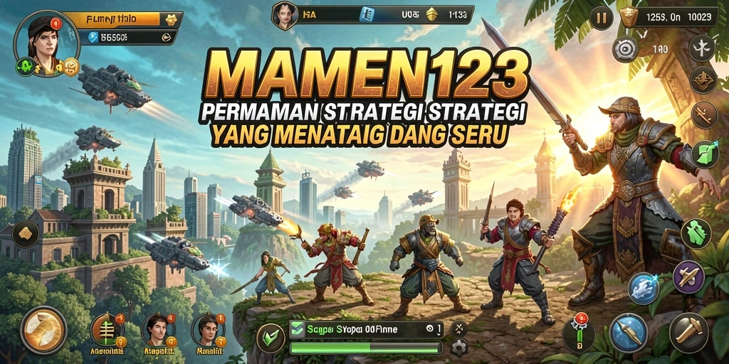 Tampilan gameplay MAMEN123 yang dinamis dan strategis.
