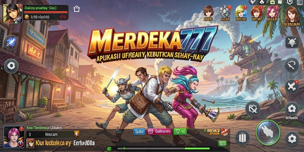 Tampilan antarmuka MERDEKA777 yang sederhana dan intuitif.