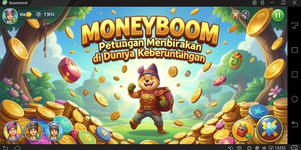 Tangkapan layar gameplay <strong>MONEYBOOM</strong> yang menunjukkan petualangan seru dan tantangan menarik.