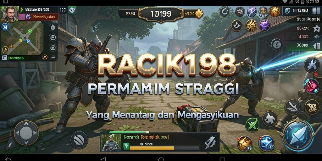 Tampilan gameplay strategi yang mendebarkan di RACIK198.