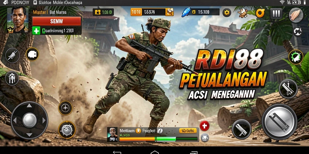 Screenshot RDI88 menampilkan aksi seru dalam pertarungan.