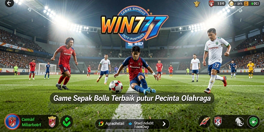 Tampilan gameplay menarik dari game sepakan bola WIN777.